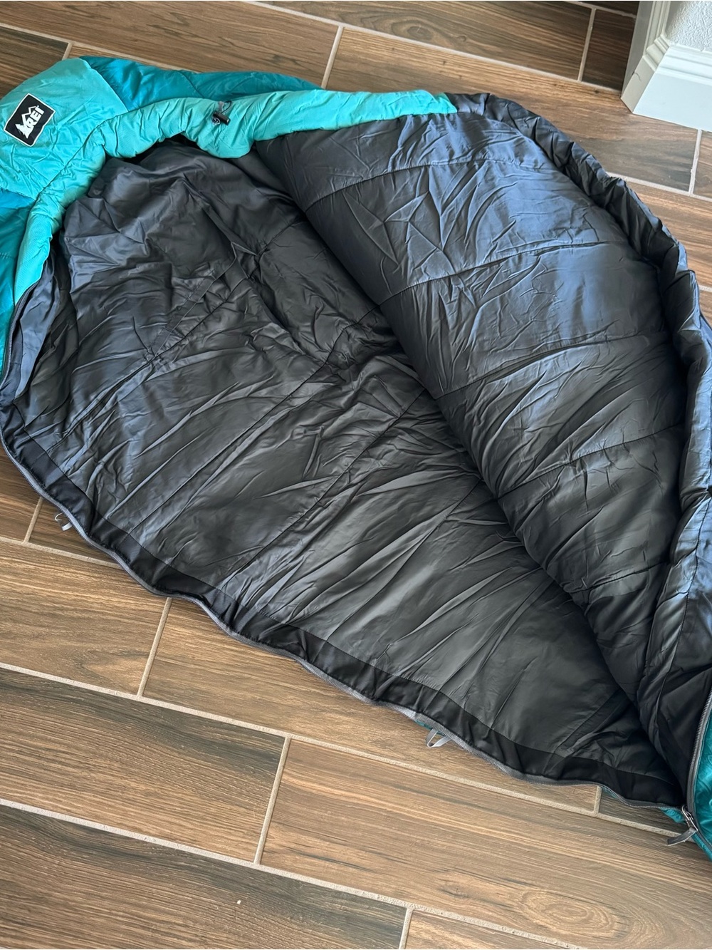 REI LUMEN Women's +25F Sleeping Bag - Teal - Picture 6 of 8